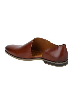 tan Leather slip on sandals - 15613144 - Standard Image - 2