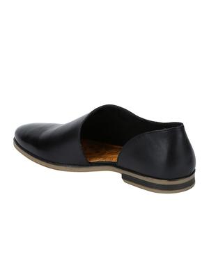 black Leather slip on sandal - 15613145 - Standard Image - 2