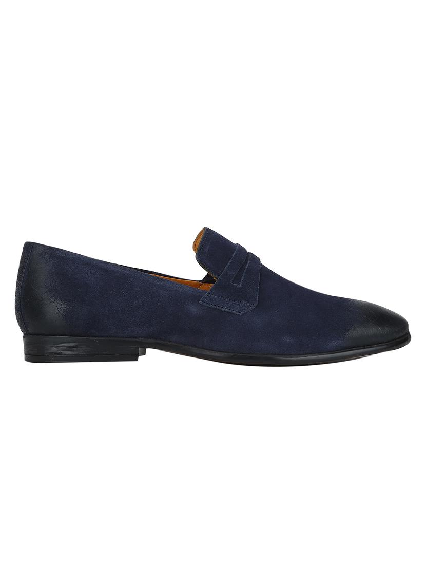 navy Suede casual slip ons - 15613151 - Zoom Image - 2