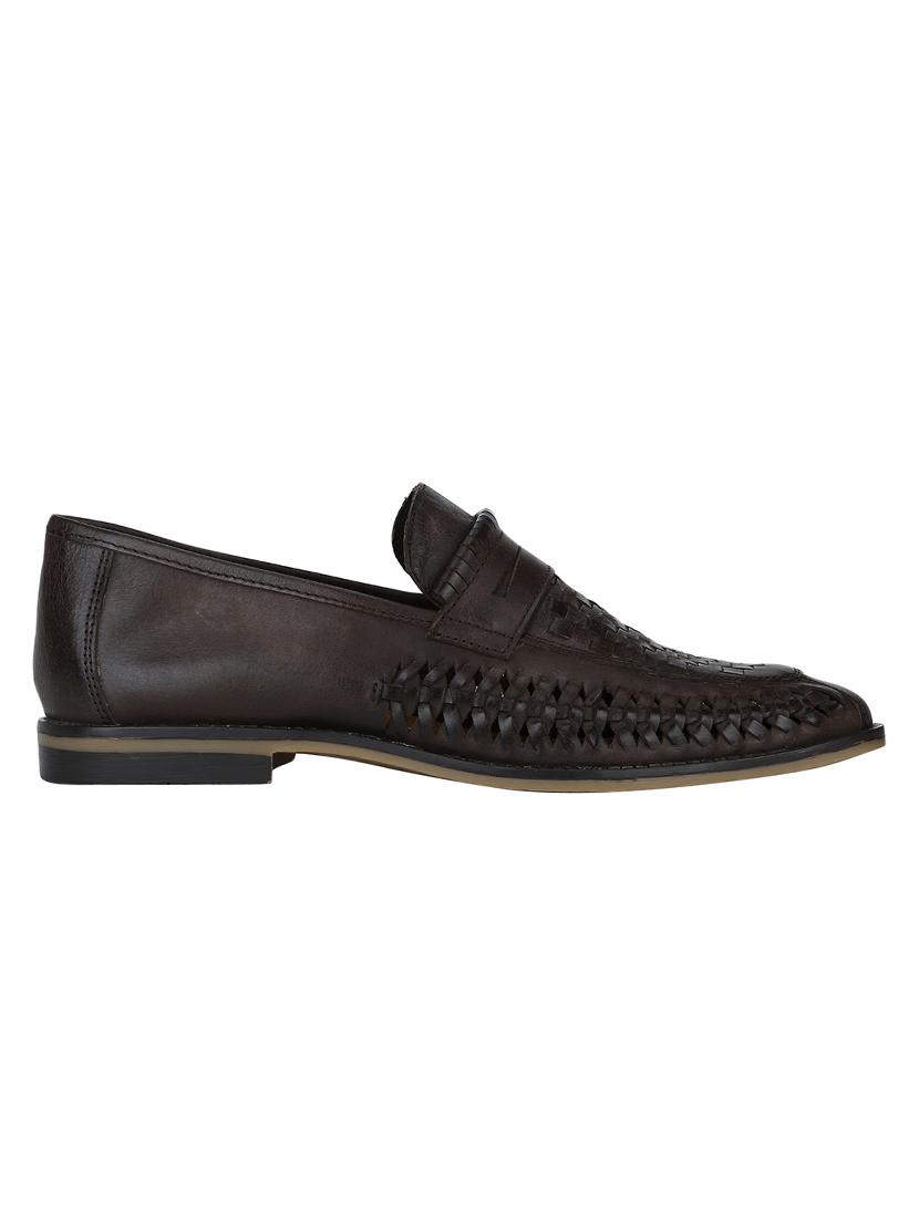 brown Leather casual slip ons - 15613153 - Zoom Image - 2