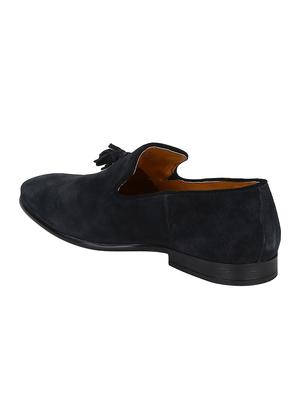 navy Suede tassel slipons - 15613161 - Standard Image - 2