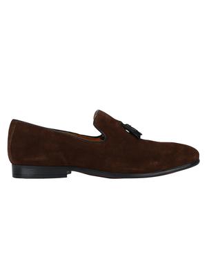 brown Suede tassel slipons - 15613162 - Standard Image - 2