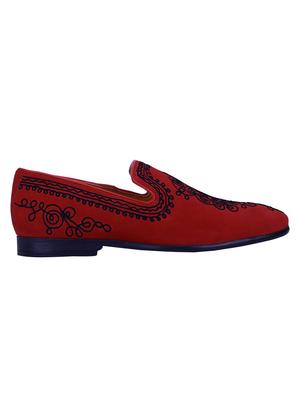 red Leather casual slip ons - 15613163 - Standard Image - 2