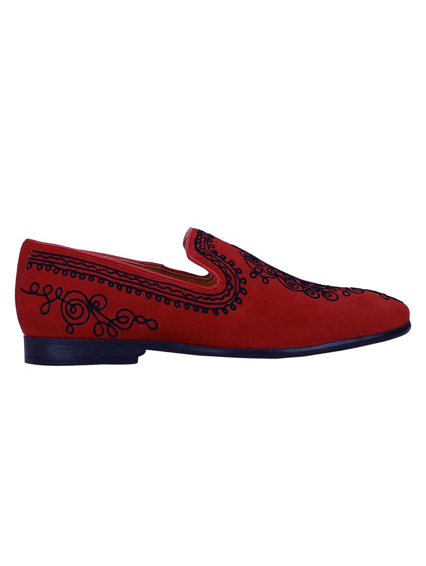 red Leather casual slip ons - 15613163 - Zoom Image - 2