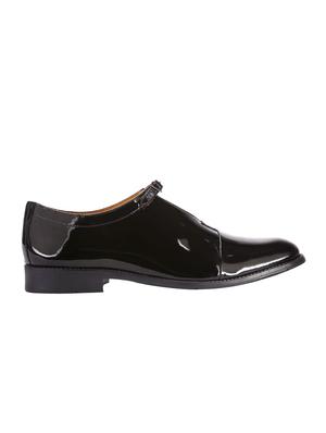 black Patent Leather slip on monk straps - 15613165 - Standard Image - 2