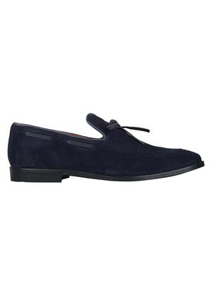 navy Suede tassel slipons - 15613170 - Standard Image - 2