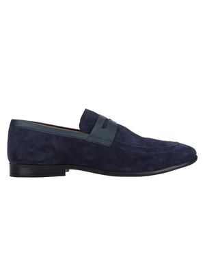 navy Suede casual slip ons - 15613173 - Standard Image - 2