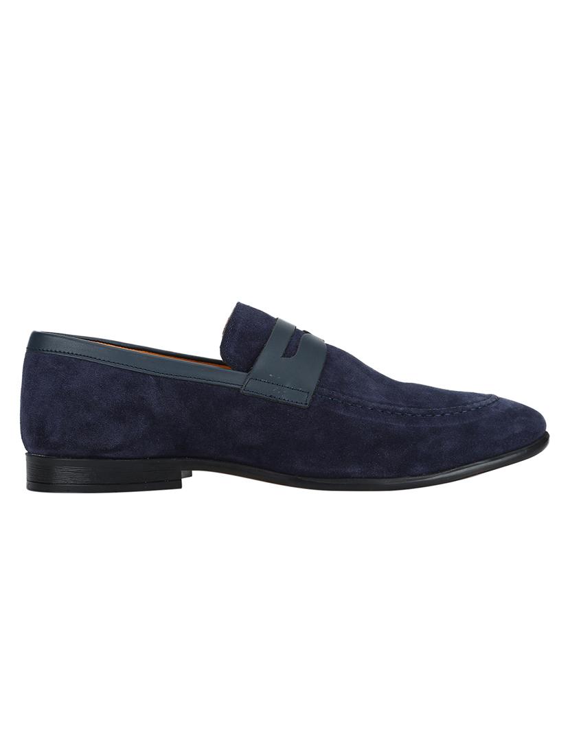 navy Suede casual slip ons - 15613173 - Zoom Image - 2