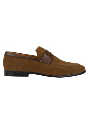 tan Suede casual slip ons - 15613175 - Standard Image - 2