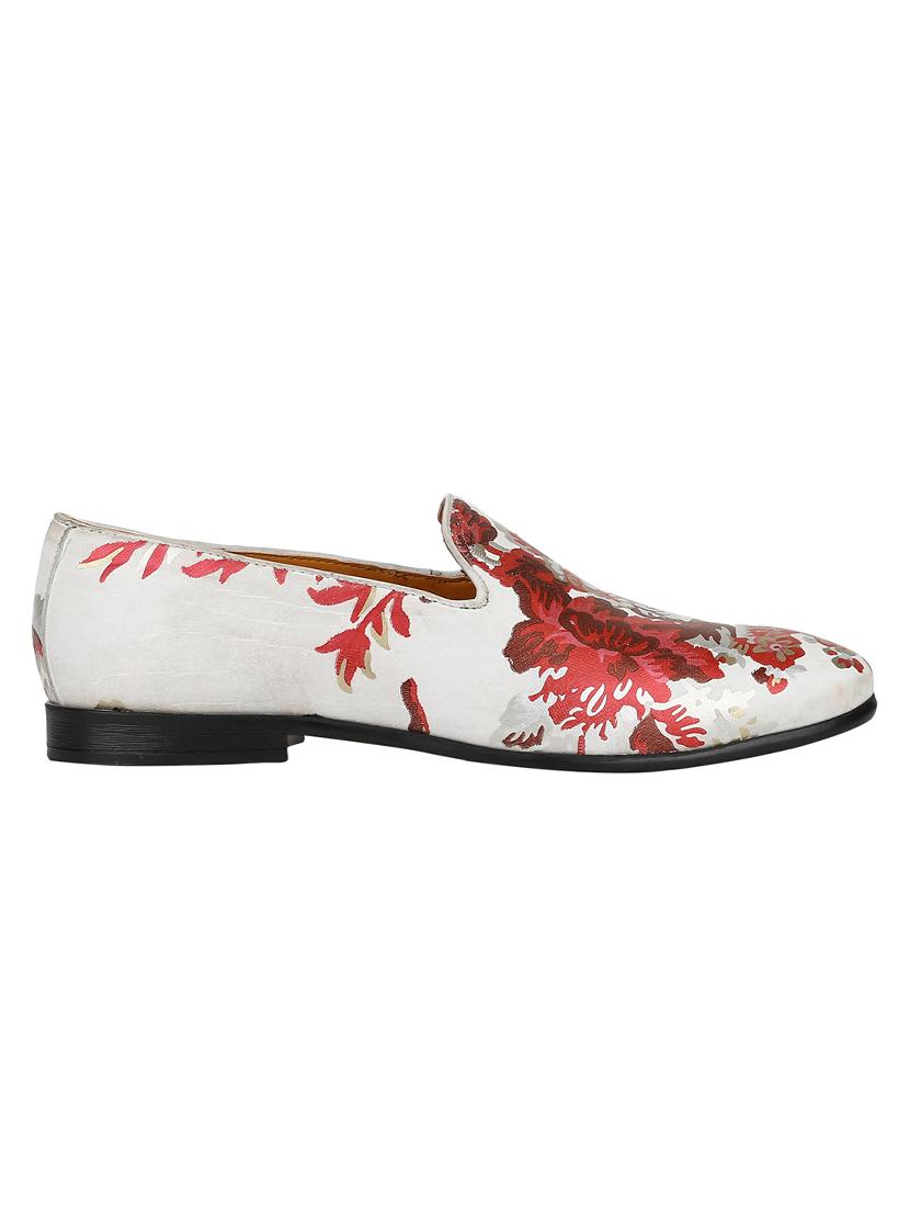 white Leather casual slip ons - 15613177 - Zoom Image - 2