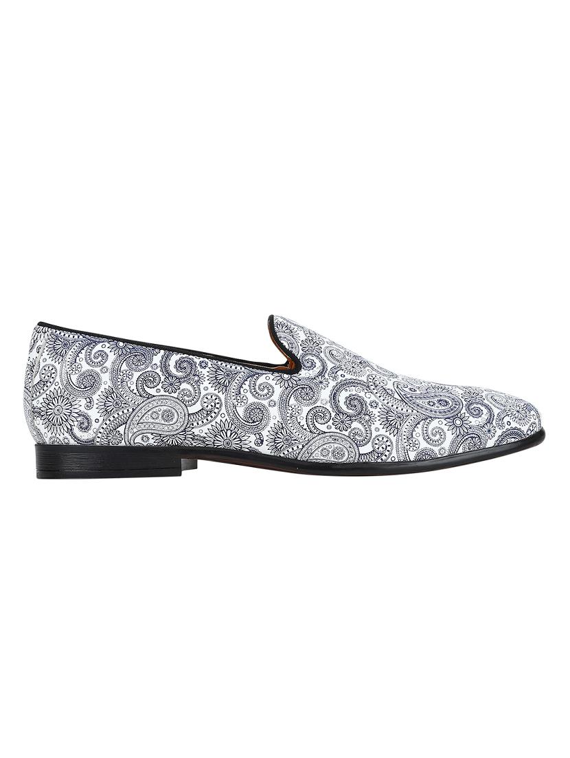 white Leather casual slip ons - 15613180 - Zoom Image - 2