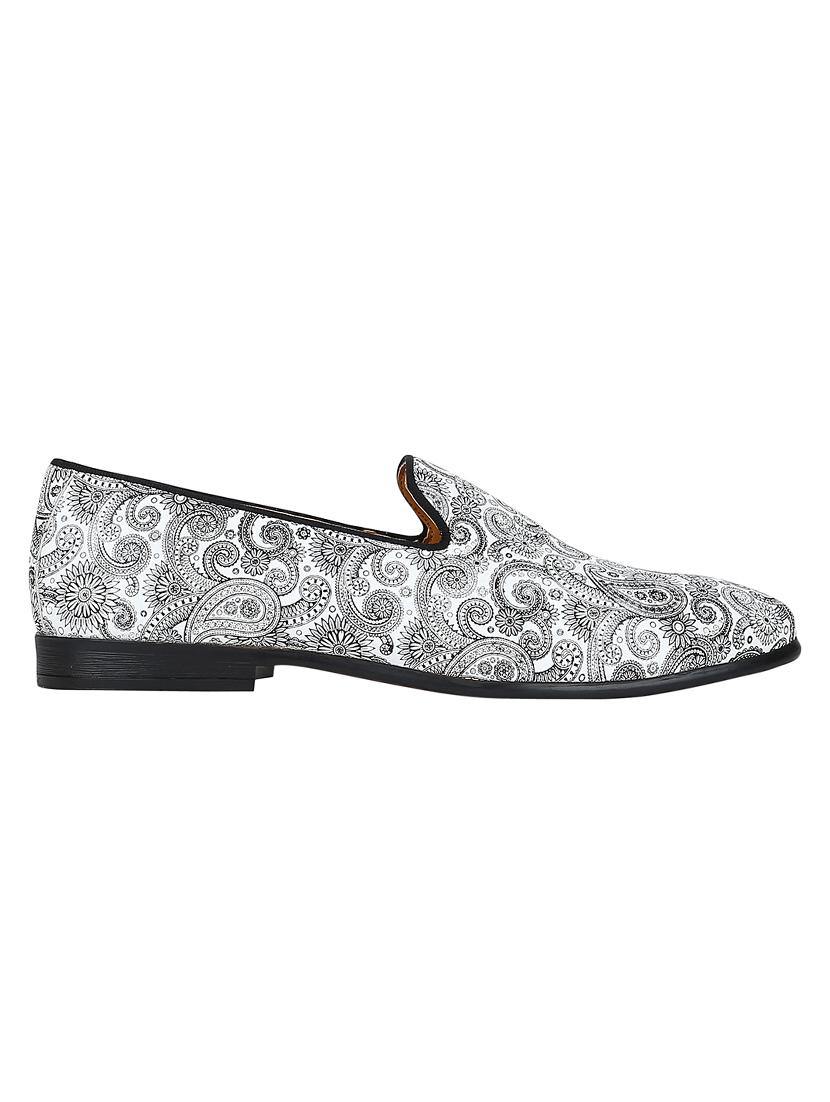 white Leather casual slip ons - 15613181 - Zoom Image - 2