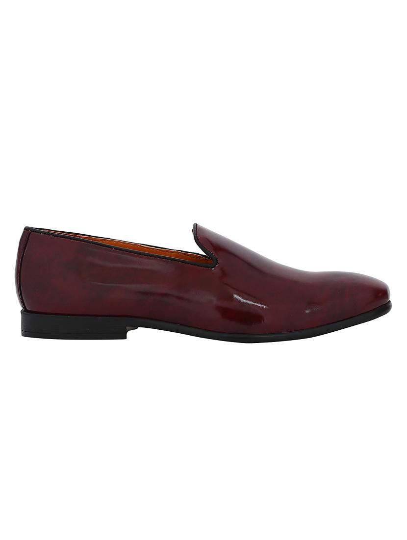 maroon Patent Leather slip ons - 15613185 - Zoom Image - 2