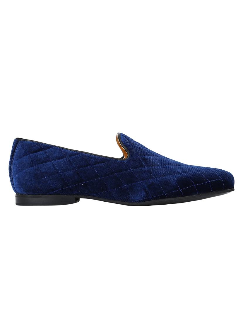 navy Velvet casual slip ons - 15613193 - Zoom Image - 2