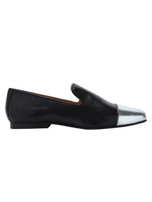 black Leather casual slip ons - 15613195 - Standard Image - 2