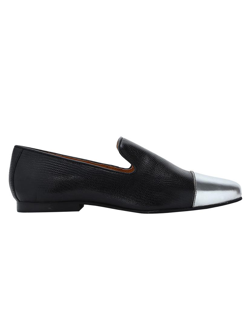 black Leather casual slip ons - 15613195 - Zoom Image - 2