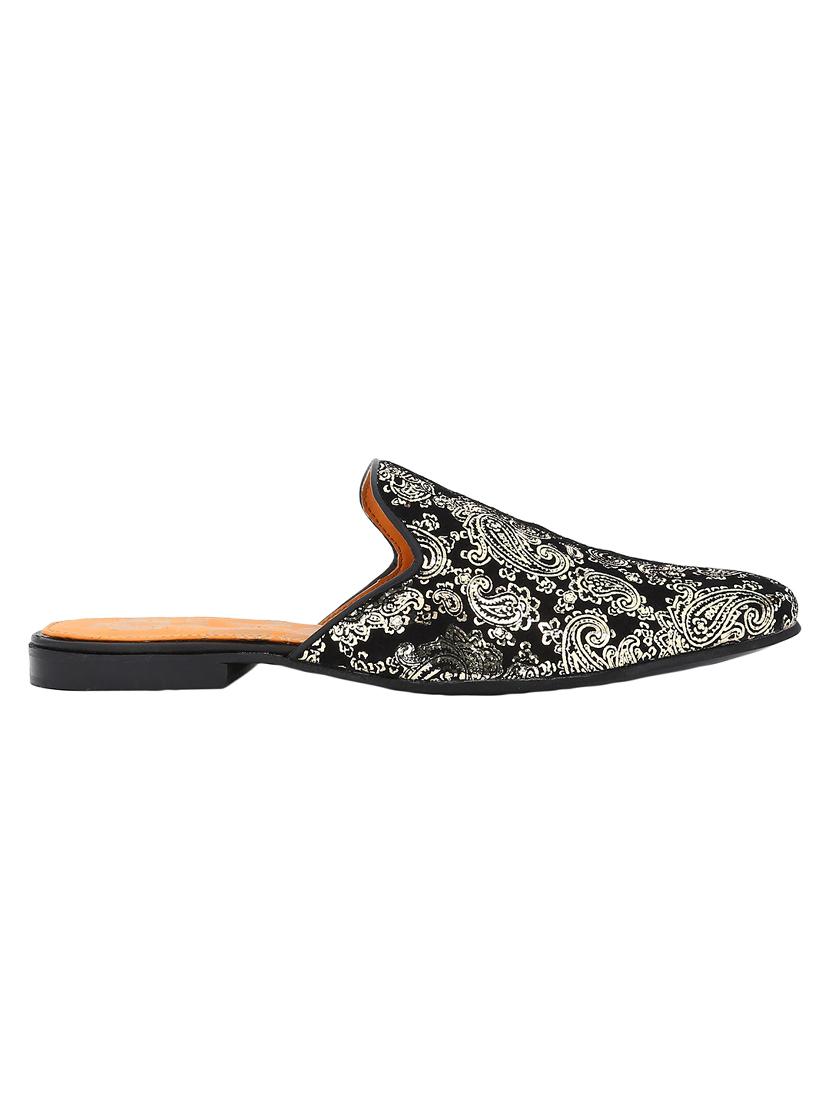 black Leather slip on mules - 15613199 - Zoom Image - 2