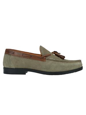 green Suede slip on loafers - 15613209 - Standard Image - 2