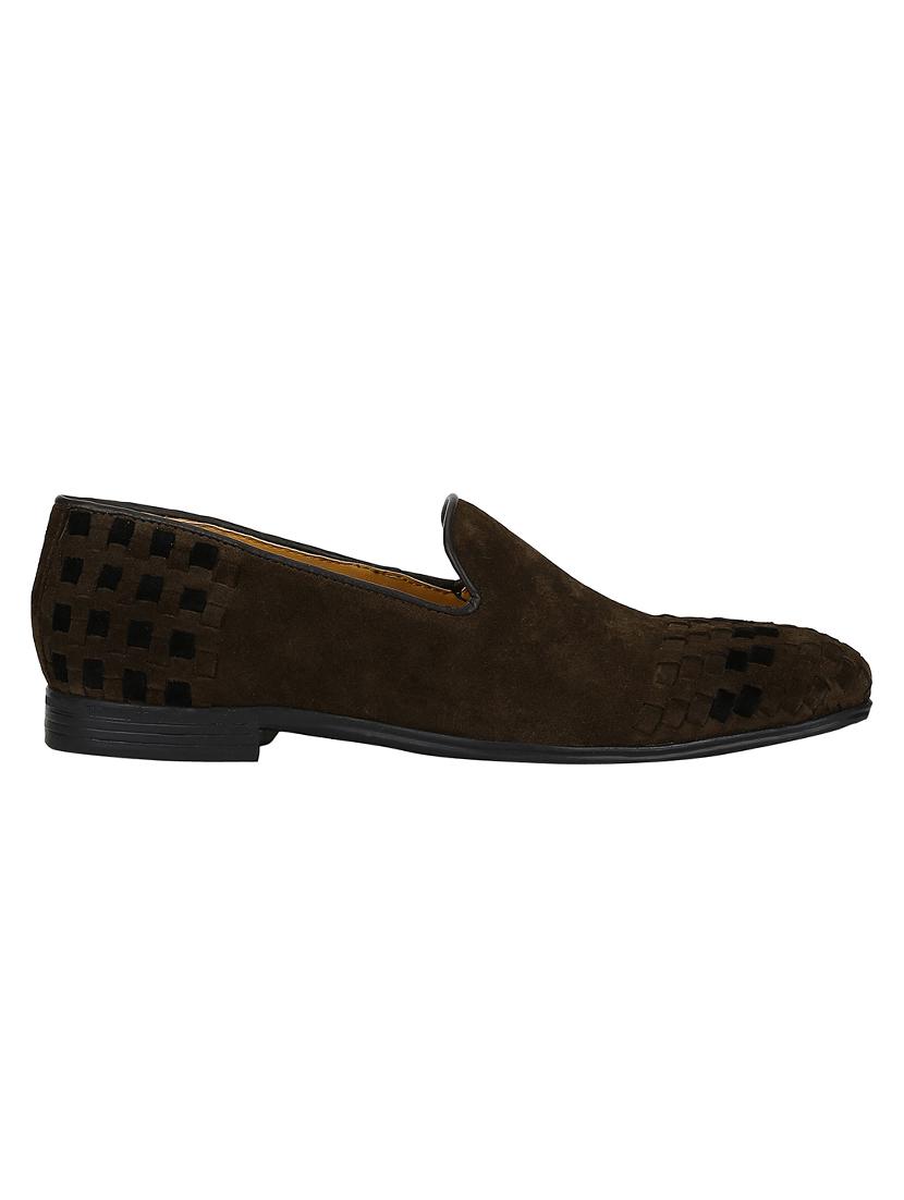 brown Suede casual slipons - 15613211 - Zoom Image - 2