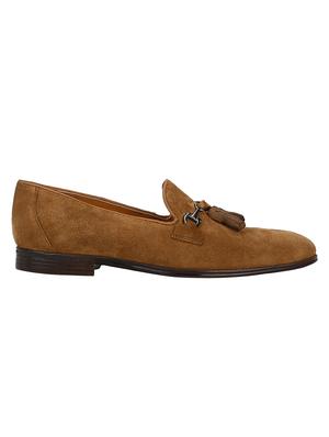 tan Suede tassel slipons - 15613218 - Standard Image - 2