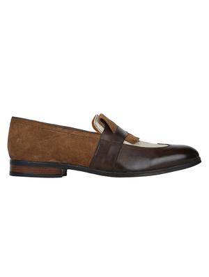 brown Suede casual slipons - 15613241 - Standard Image - 2