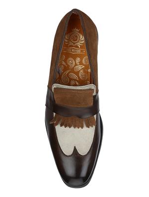 brown Suede casual slipons - 15613241 - Standard Image - 5