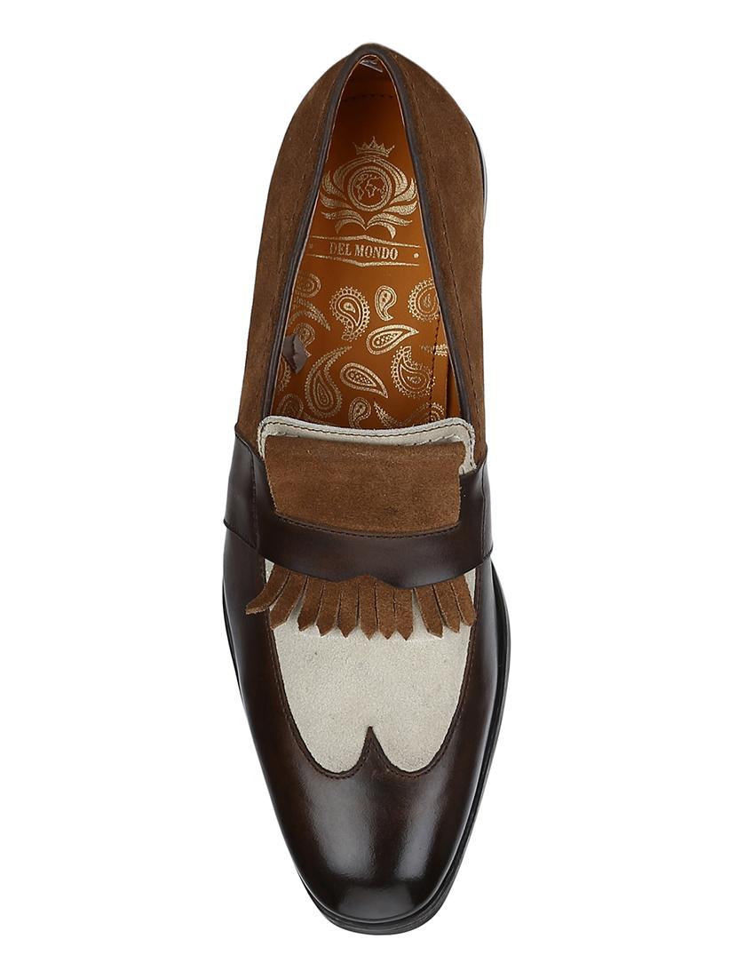 brown Suede casual slipons - 15613241 - Zoom Image - 5