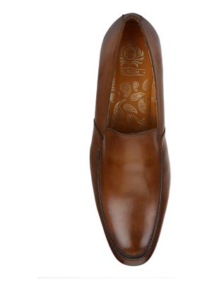 tan Leather casual slip ons - 15613244 - Standard Image - 5