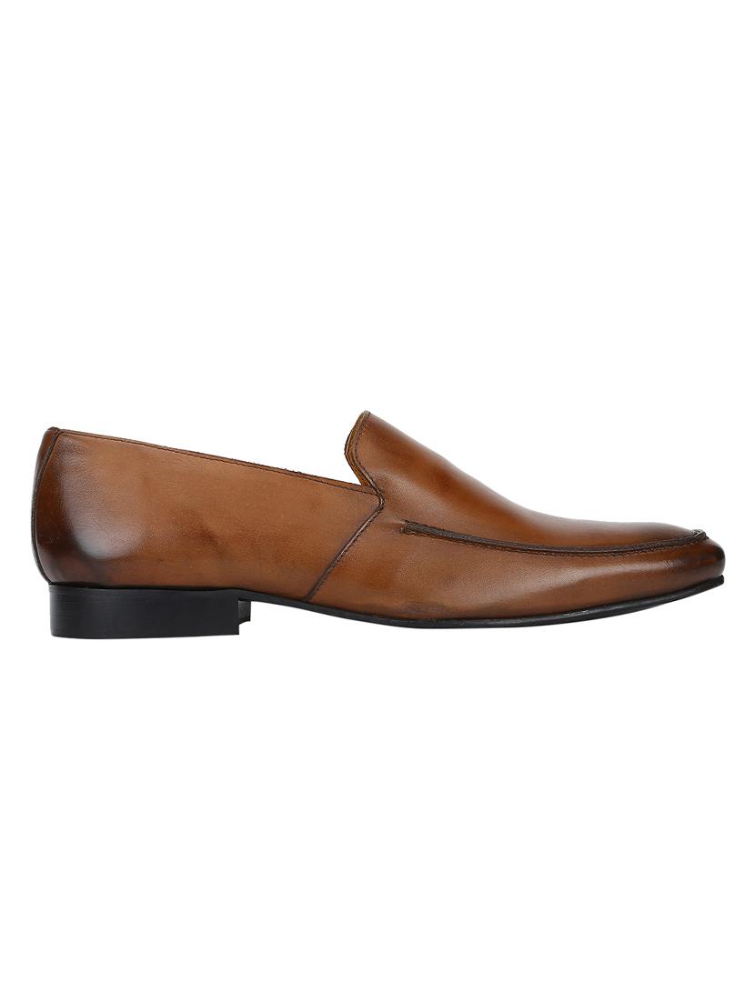 tan Leather casual slip ons - 15613244 - Zoom Image - 2