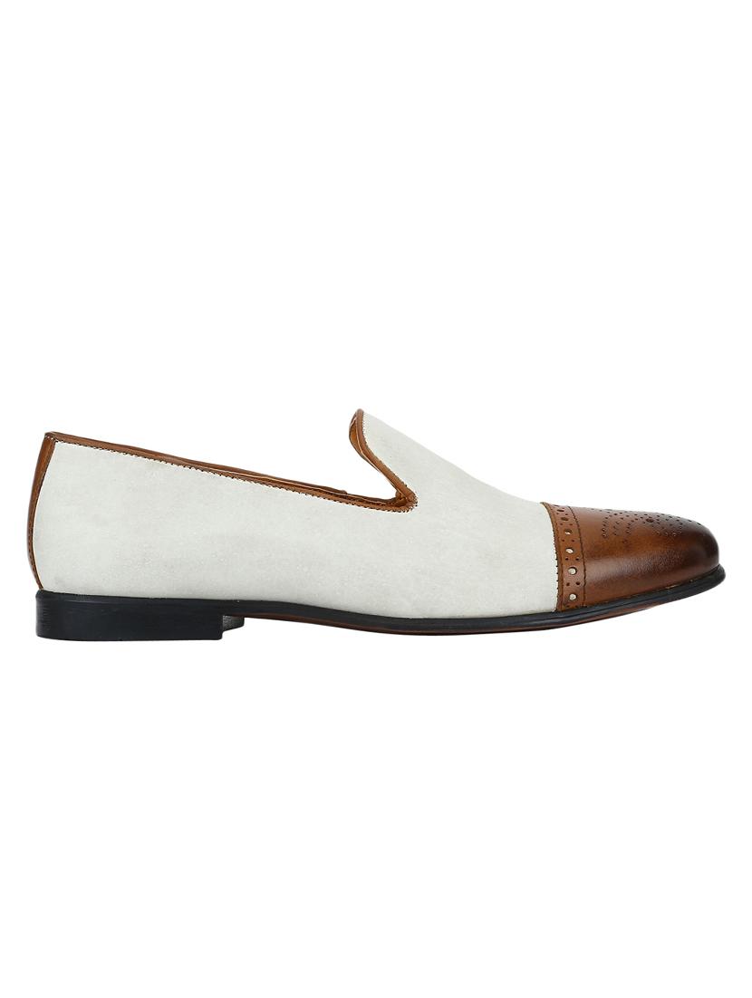 white Leather casual slip ons - 15613252 - Zoom Image - 2