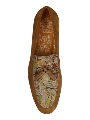 tan Suede tassel slipons - 15613258 - Standard Image - 5