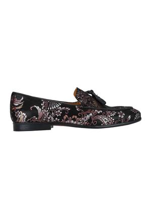 black Leather tassel slipons - 15613260 - Standard Image - 2