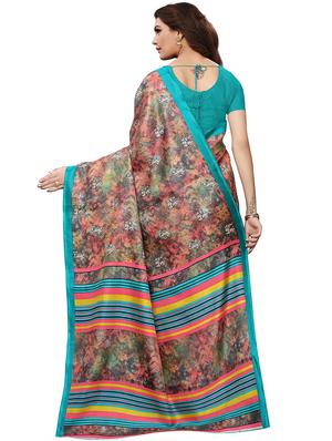 conversational printed mysore silk saree with blouse - 15613313 - Standard Image - 2