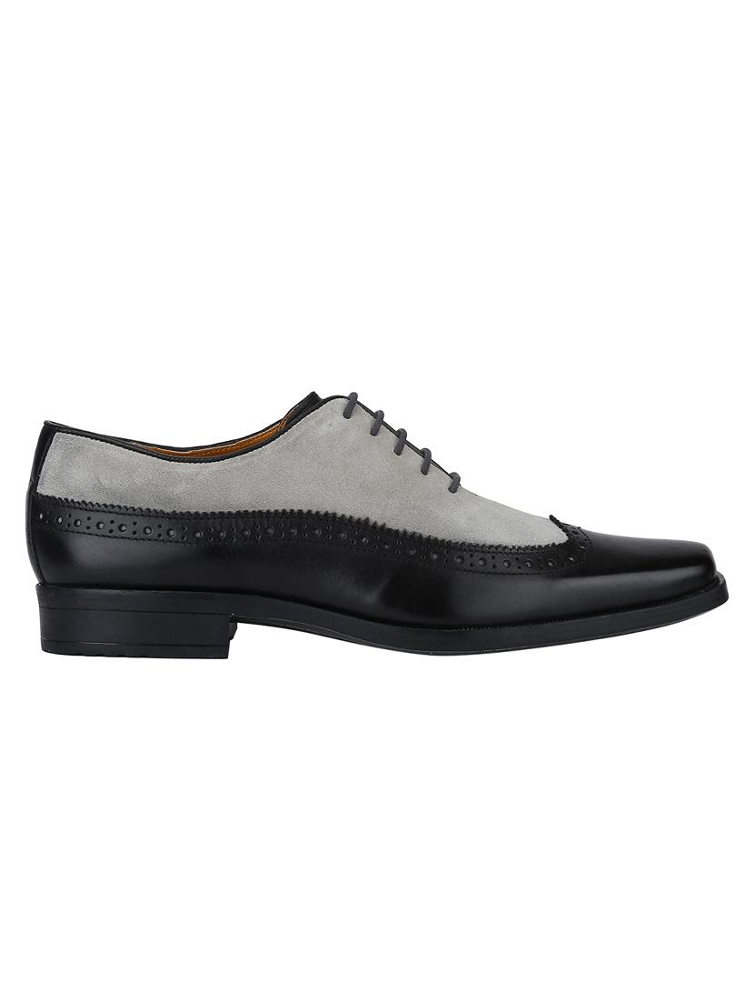 black Leather lace-up brouges - 15613343 - Zoom Image - 2
