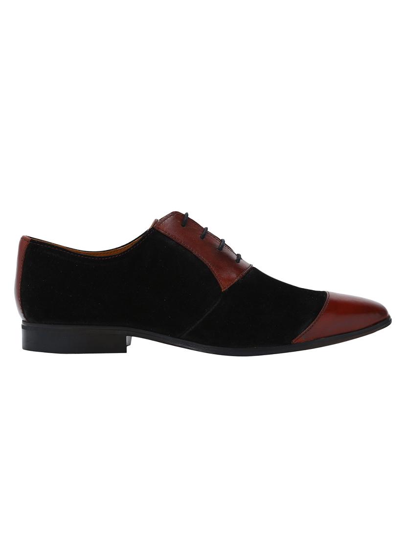 black Leather lace-up oxfords - 15613345 - Zoom Image - 2
