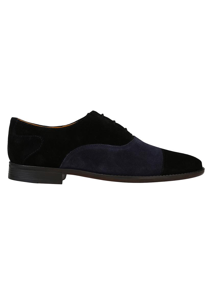 black Suede lace-up oxfords - 15613347 - Zoom Image - 2