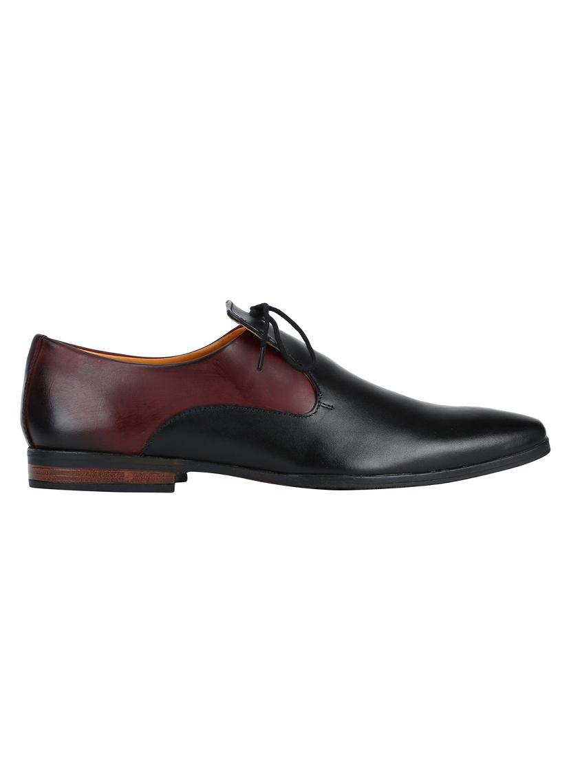 black Leather formal slip ons - 15613352 - Zoom Image - 2