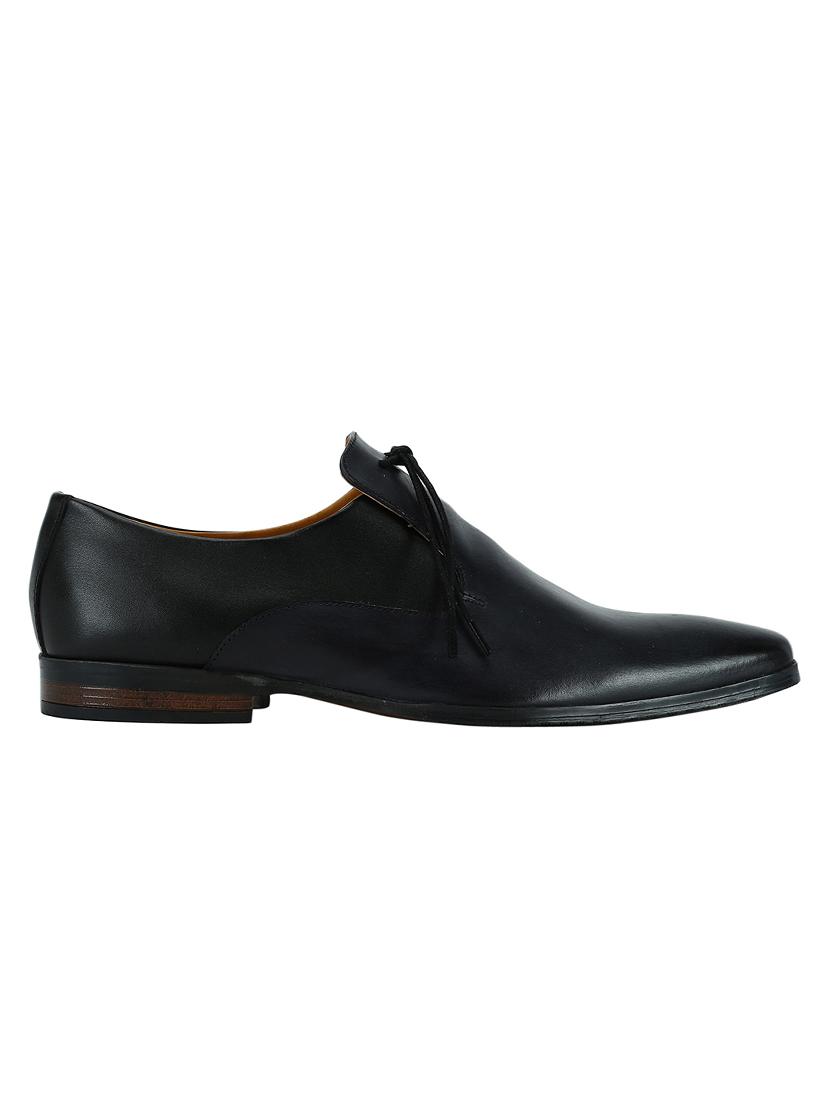 black Leather formal slip ons - 15613354 - Zoom Image - 2