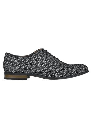 black Leather lace up shoes - 15613356 - Standard Image - 2