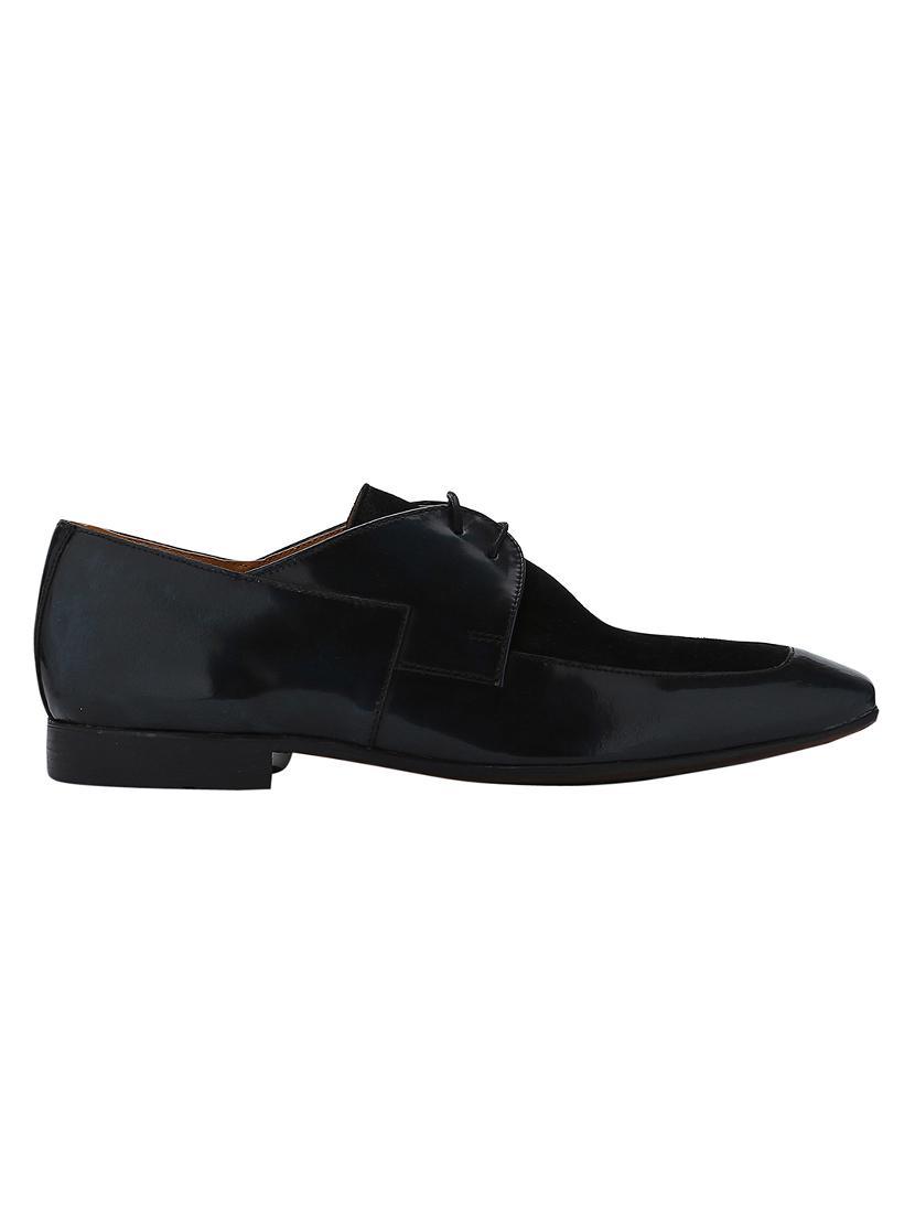 navy Patent Leather lace-up derbys - 15613357 - Zoom Image - 2