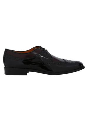black Patent Leather lace-up derbys - 15613358 - Standard Image - 2