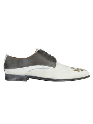 white Leather lace up shoes - 15613359 - Standard Image - 2