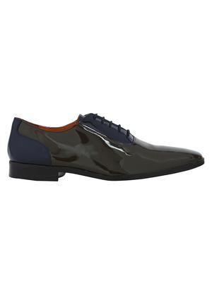 grey Patent Leather lace-up oxfords - 15613364 - Standard Image - 2