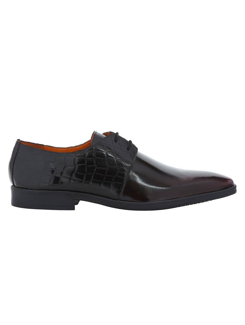 brown Patent Leather lace-up derbys - 15613365 - Zoom Image - 2