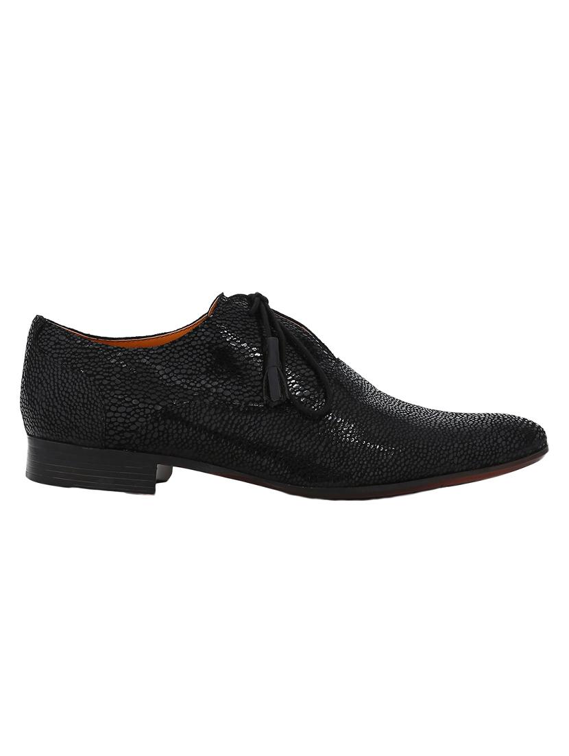 black Leather lace-up oxfords - 15613372 - Zoom Image - 2