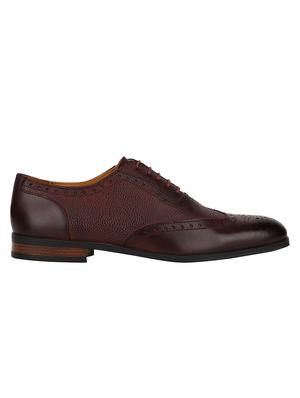 brown Leather lace-up brouges - 15613373 - Standard Image - 2