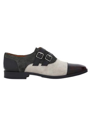 multi colored Suede slip on monk straps - 15613378 - Standard Image - 2