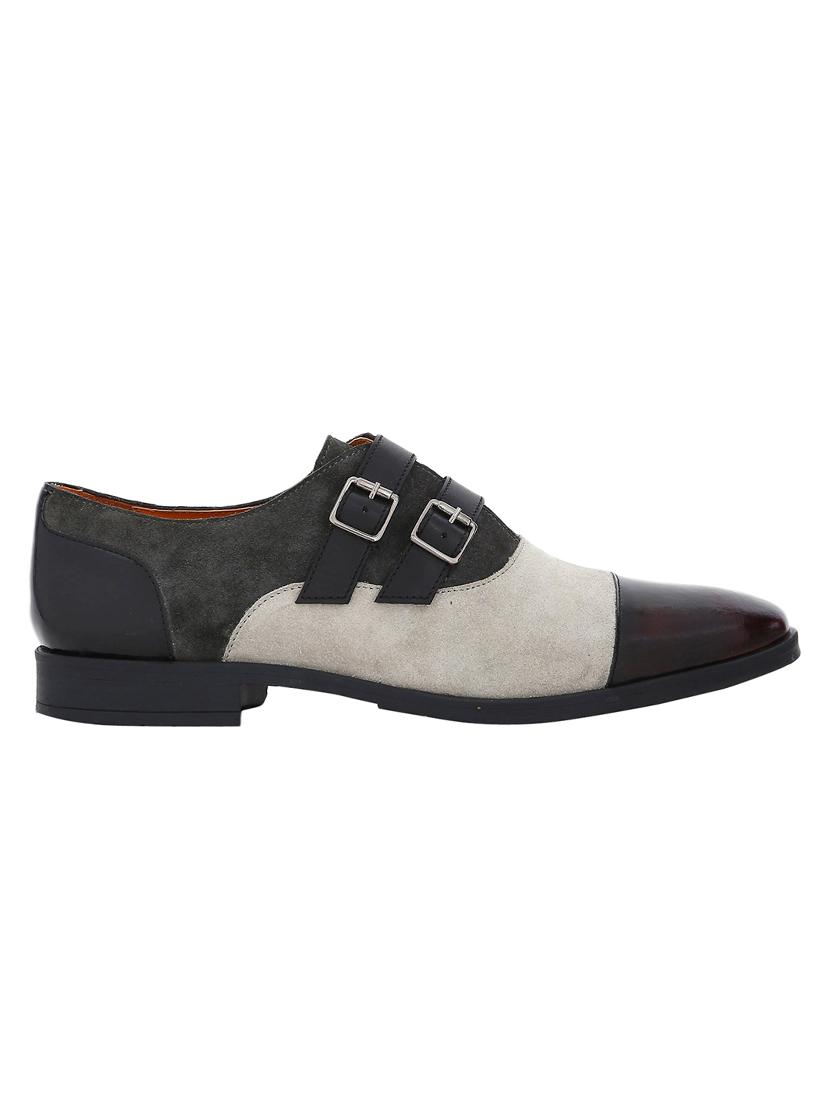 multi colored Suede slip on monk straps - 15613378 - Zoom Image - 2