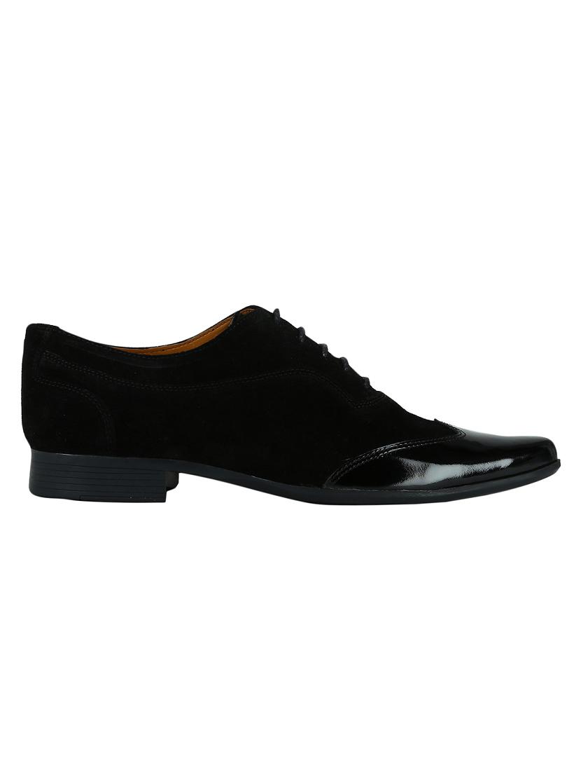 black Suede lace-up brouges - 15613384 - Zoom Image - 2