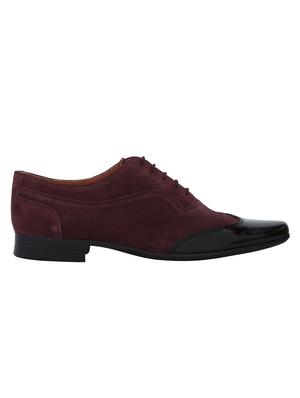 brown Suede lace-up brouges - 15613388 - Standard Image - 2